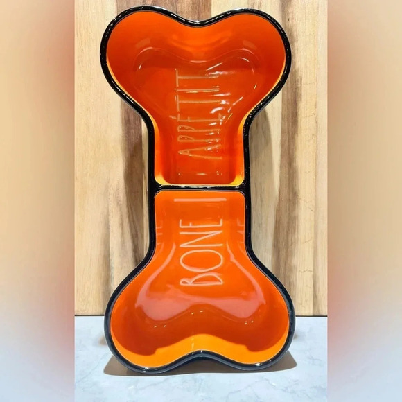 Rae Dunn Artisan Collection bon appetit dog bone shaped dog bowl. Brand new!! - Picture 5 of 5
